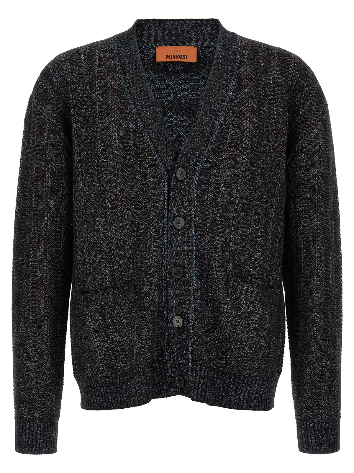 Missoni Blue Viscose Men's Cardigan
