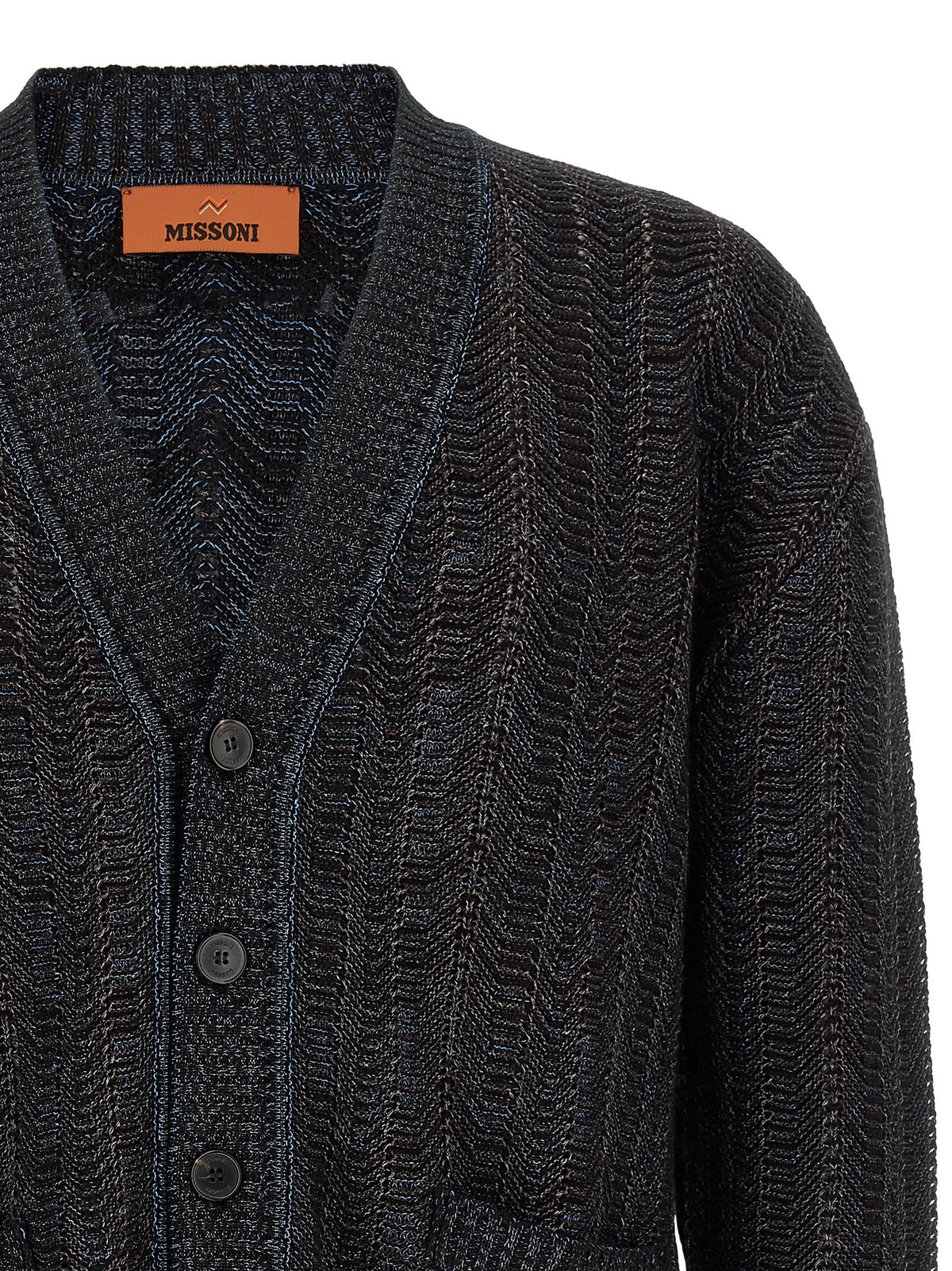 Missoni Blue Viscose Men's Cardigan