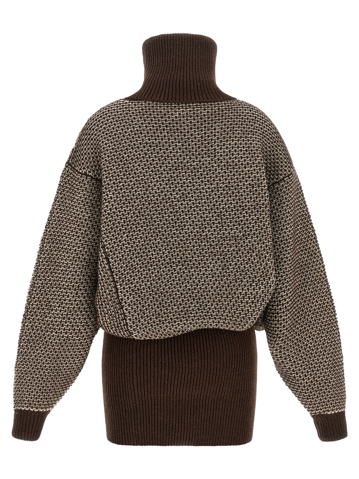 MM6 Maison Margiela Brown Wool Short Women's Dress