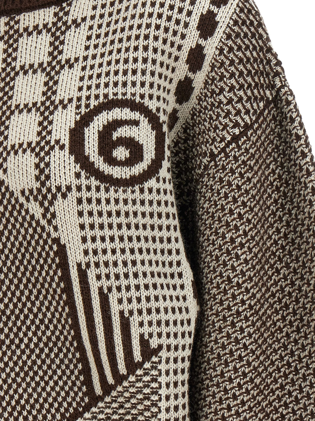 MM6 Maison Margiela Brown Wool Short Women's Dress