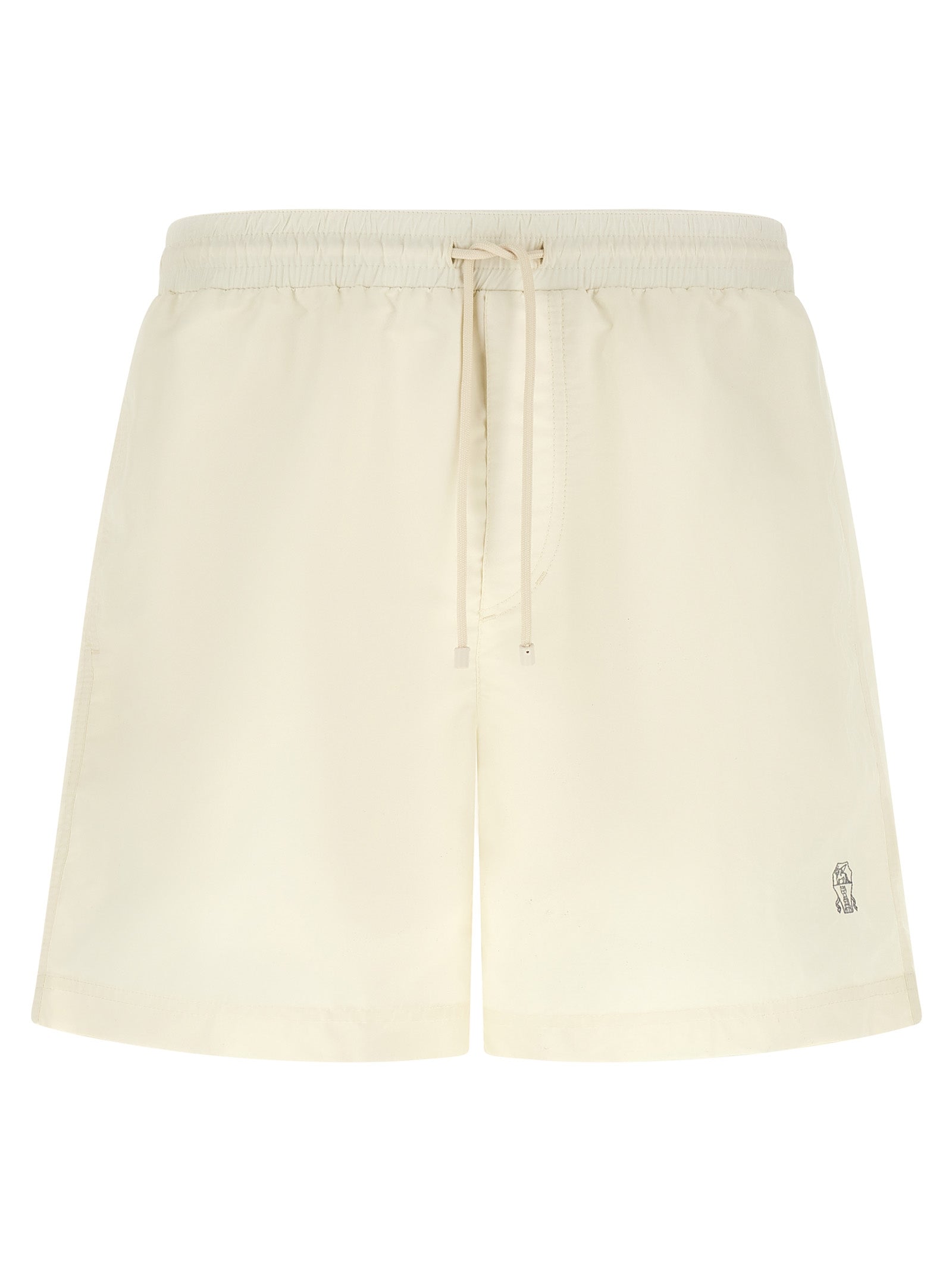 Brunello Cucinelli White Polyester Swim Men's Shorts