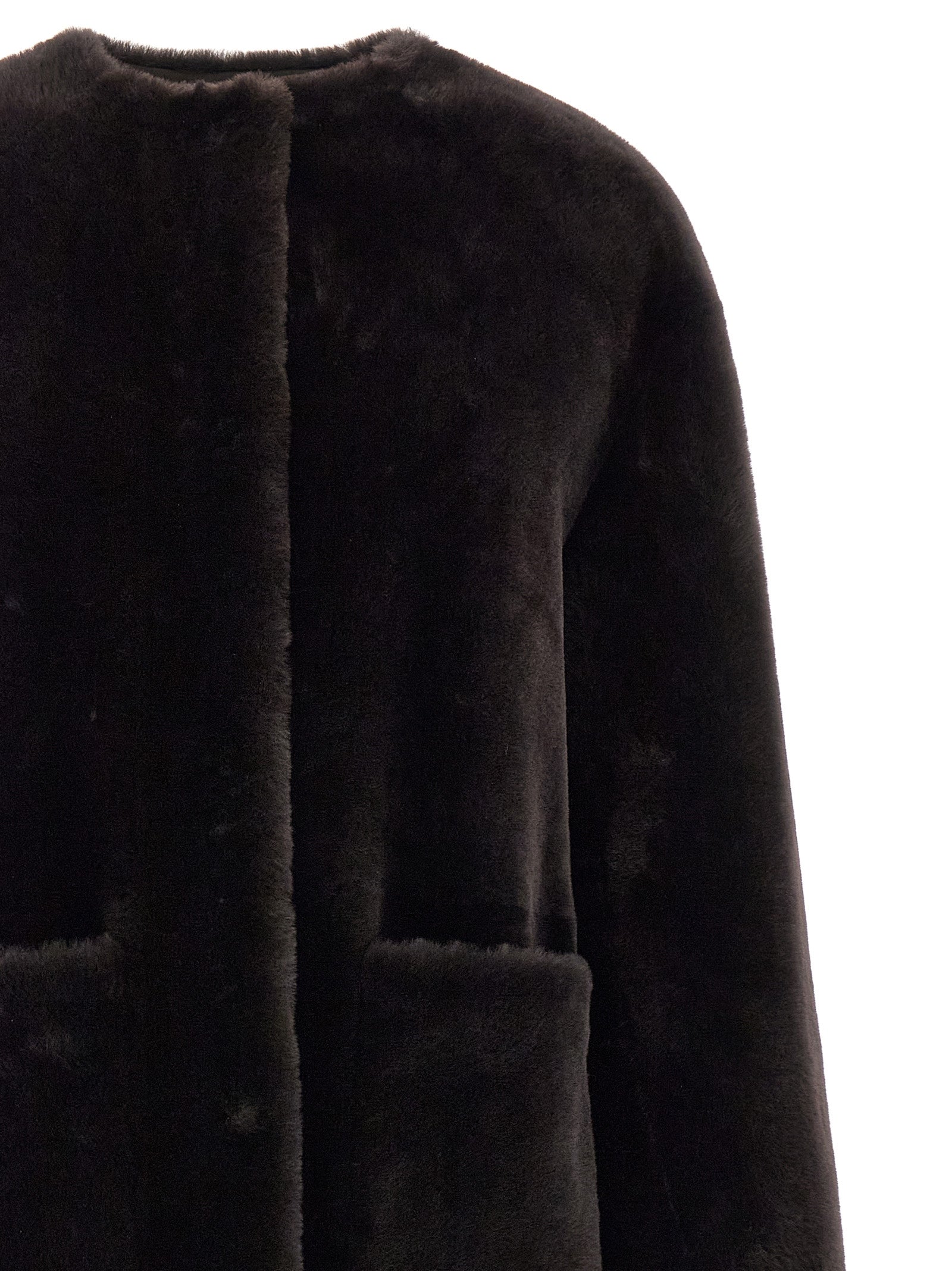 BLANCHA Brown Lamb Fur Women's Coat
