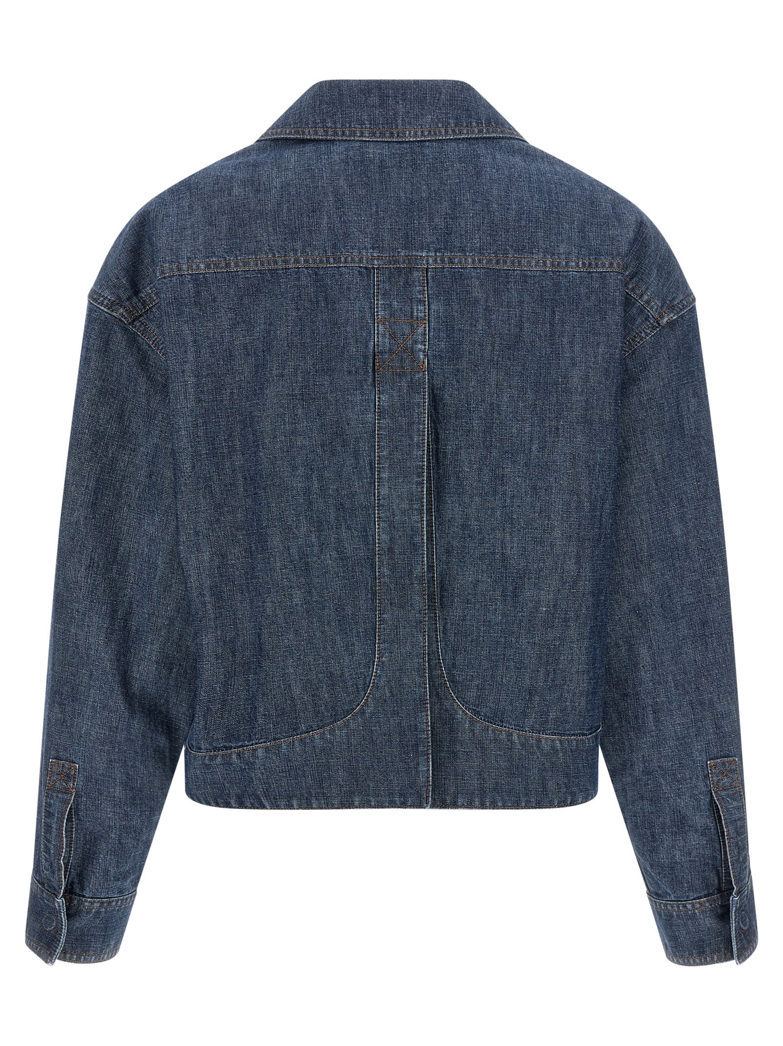 Fendi Blue Cotton Denim Women's Jacket