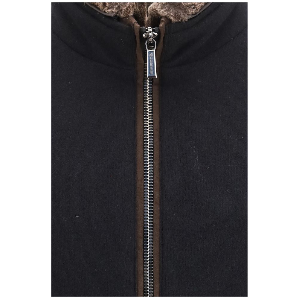 MooRER Black Cashmere Men's Bomber