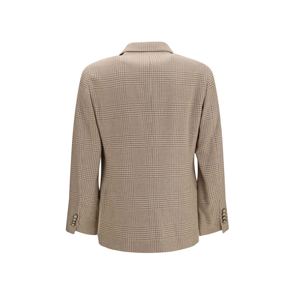 Brunello Cucinelli Beige Cotton Men's Blazer