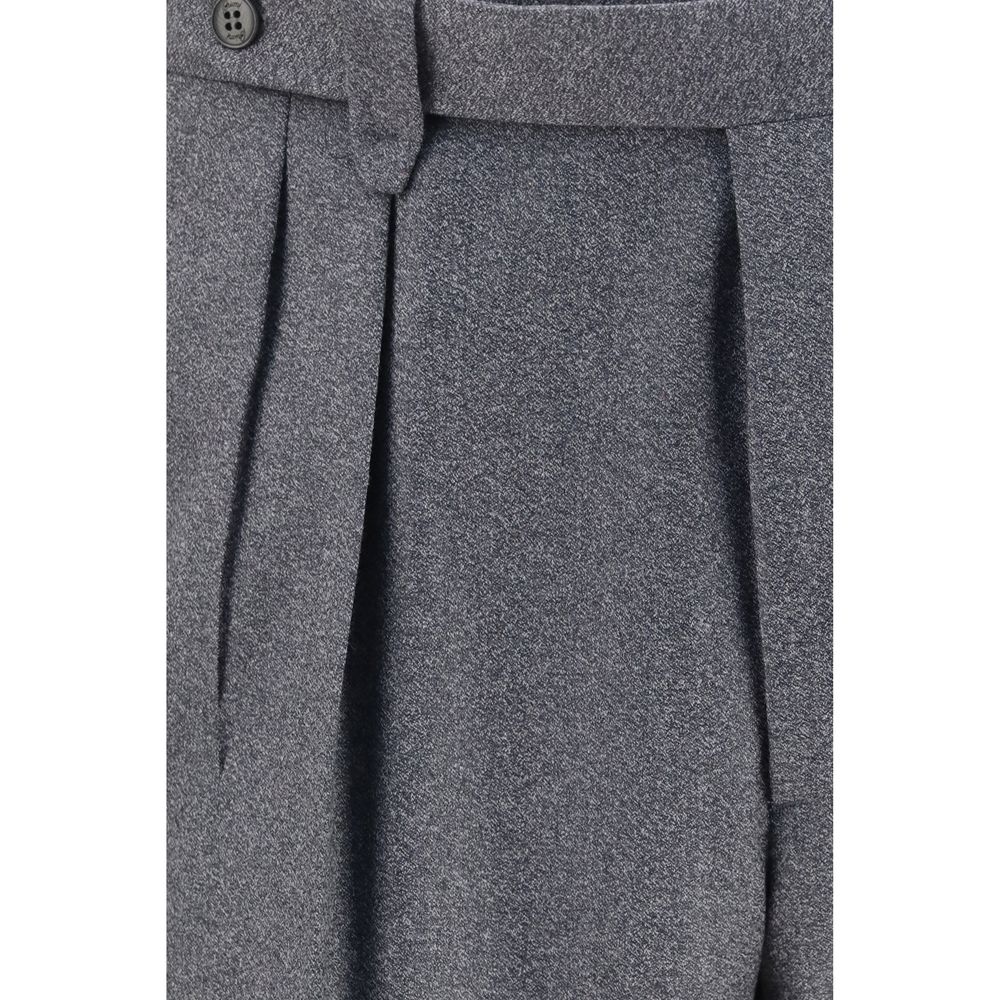 Brioni Gray Wool Oves Aries Casual Men's Pants