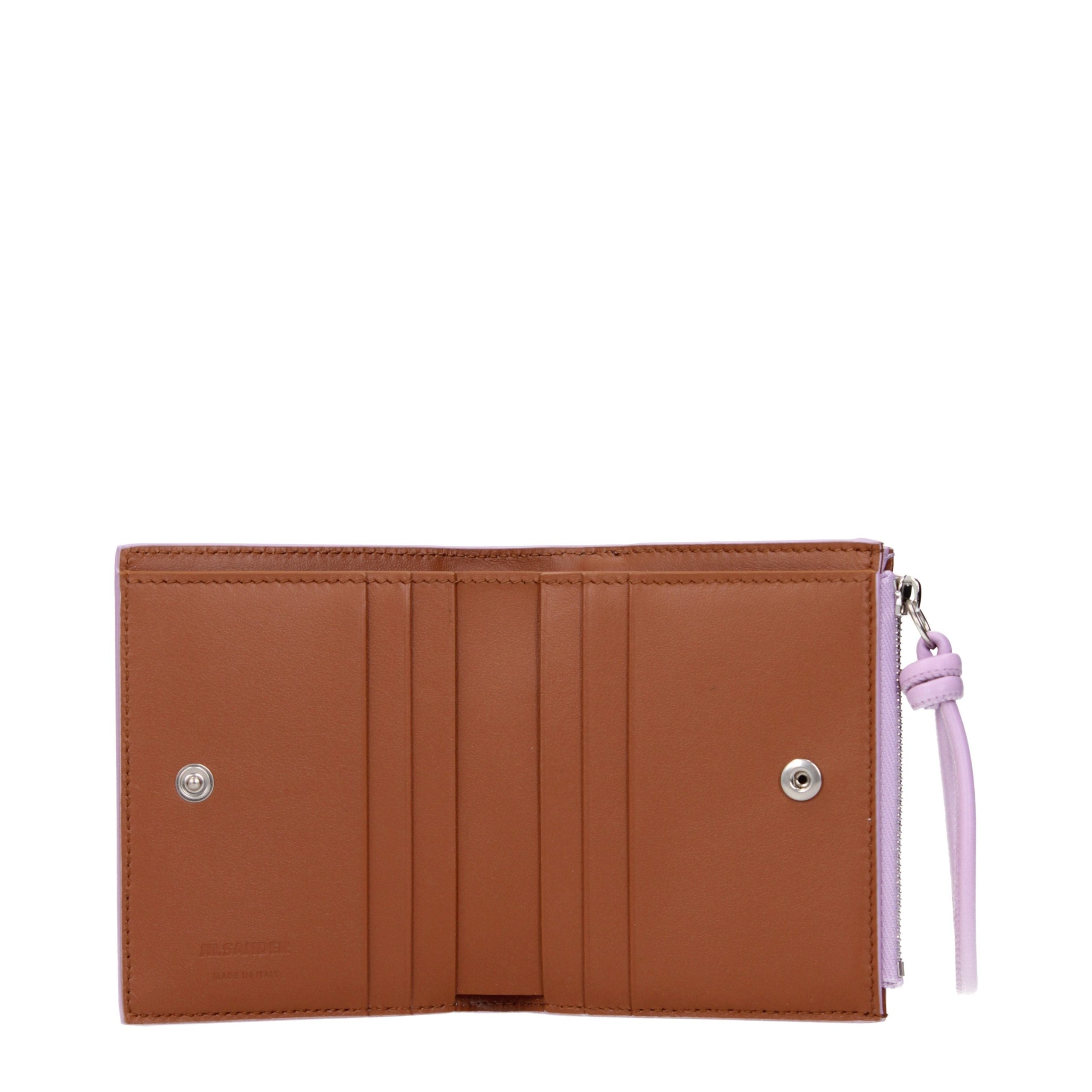 Jil Sander Pink Leather Women's Wallet