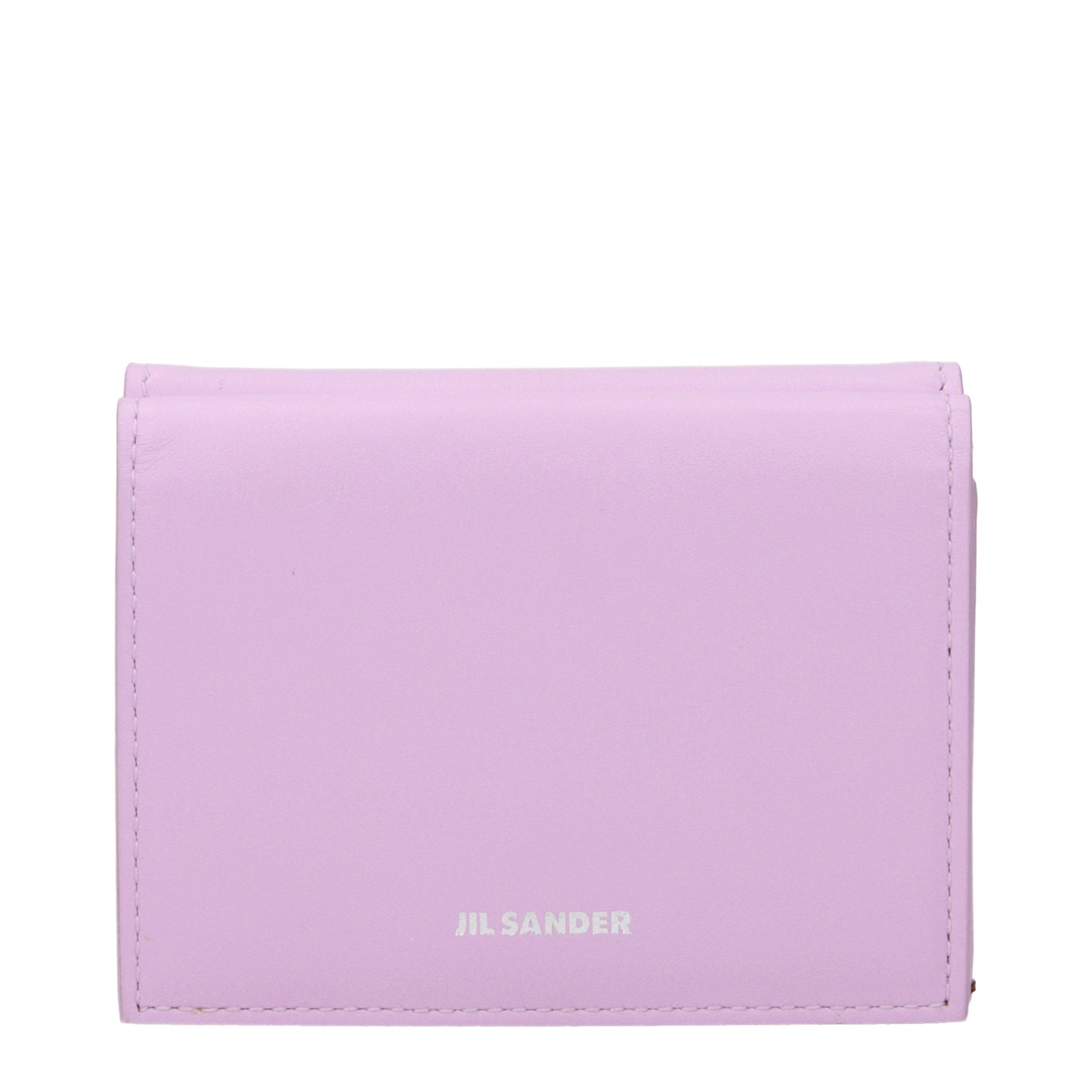Jil Sander Pink Leather Women's Wallet
