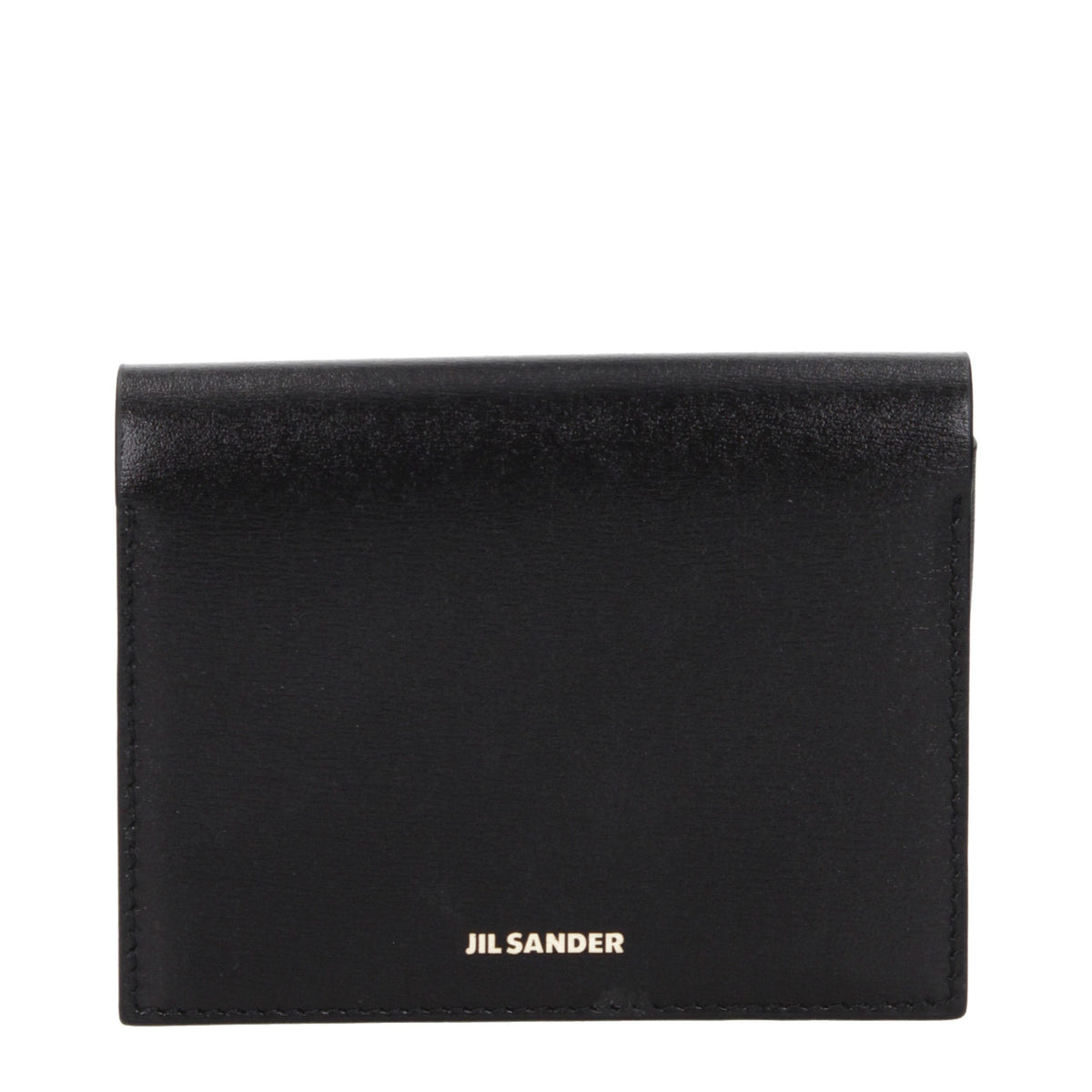 Jil Sander Black Leather Women's Cardholder
