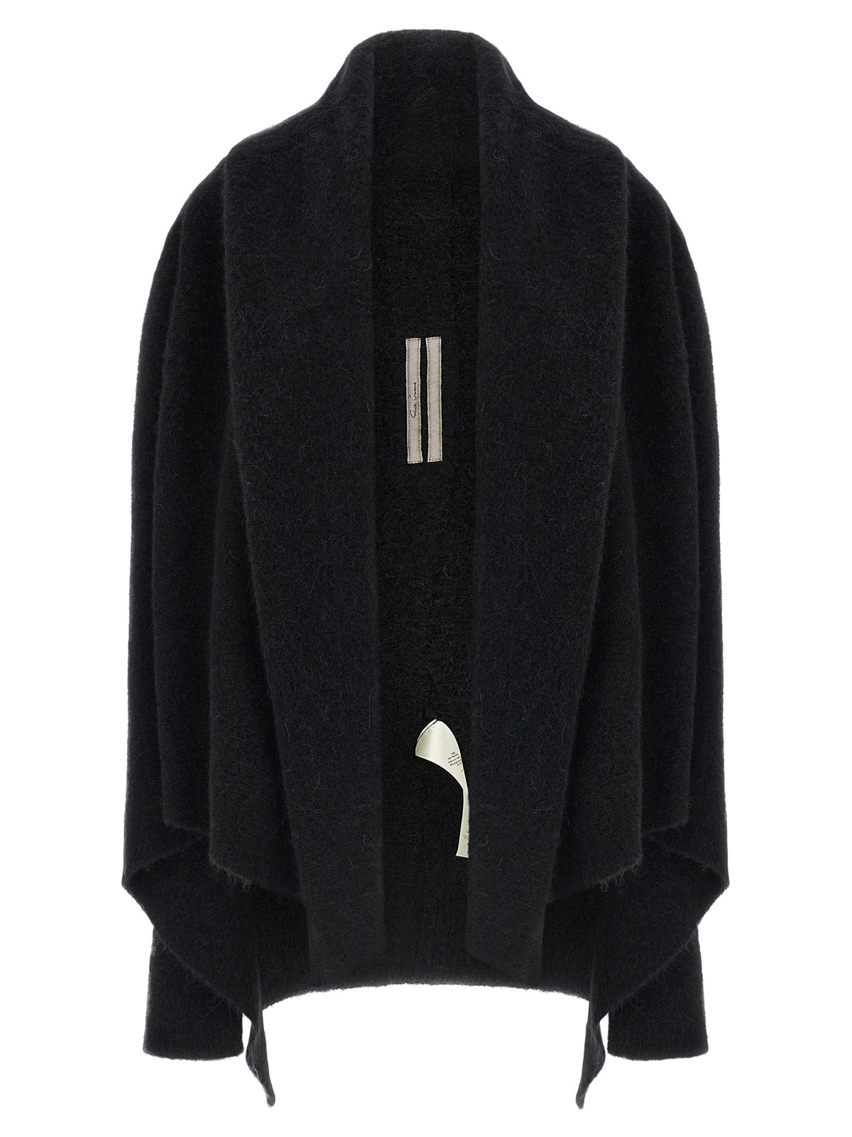 Rick Owens Black Marabou Women's Cardigan