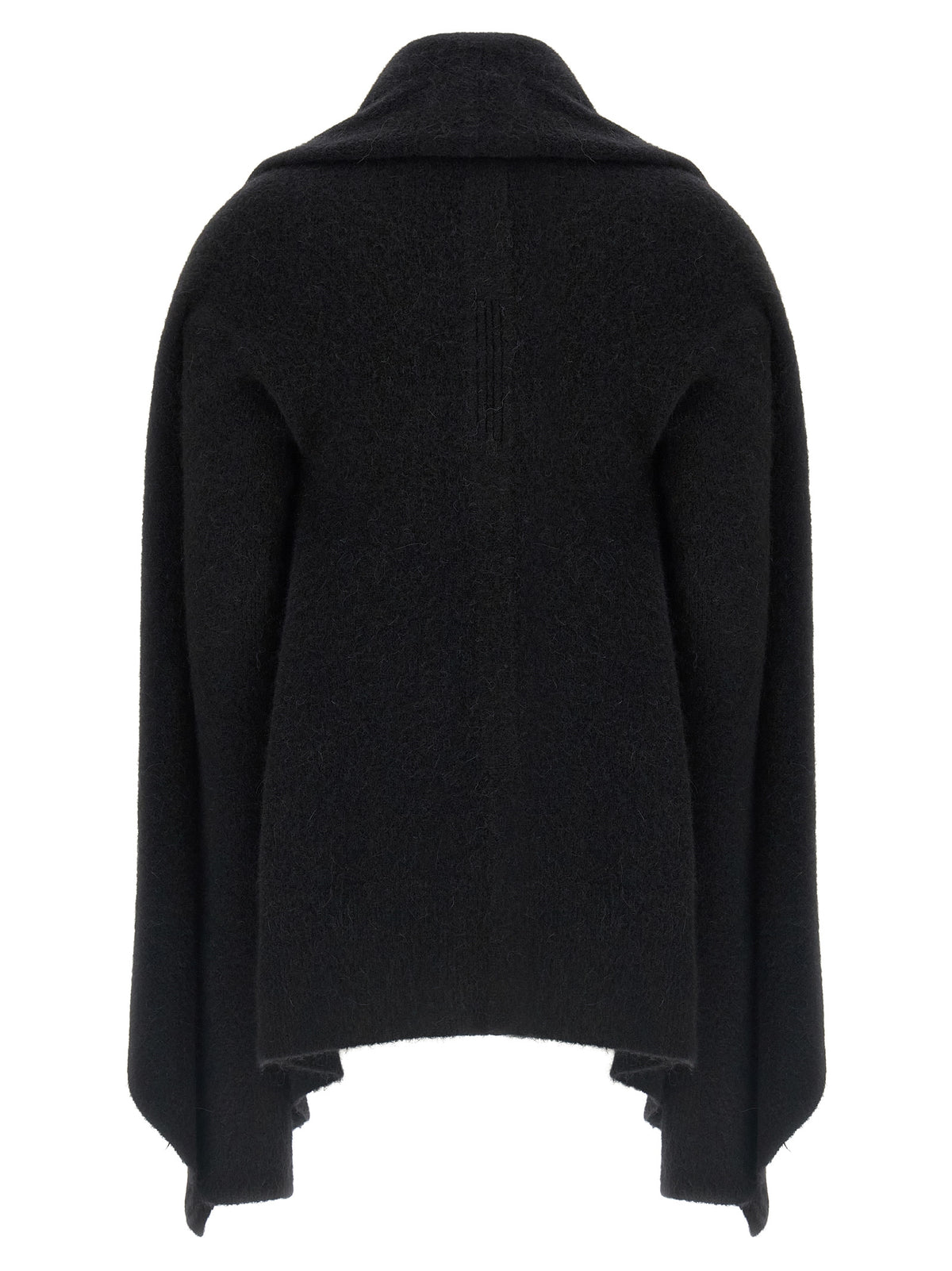 Rick Owens Black Marabou Women's Cardigan