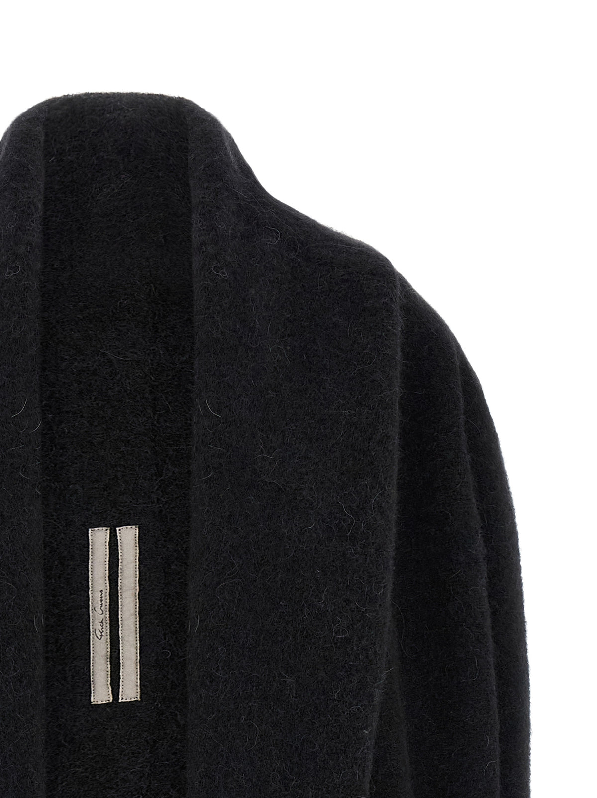 Rick Owens Black Marabou Women's Cardigan
