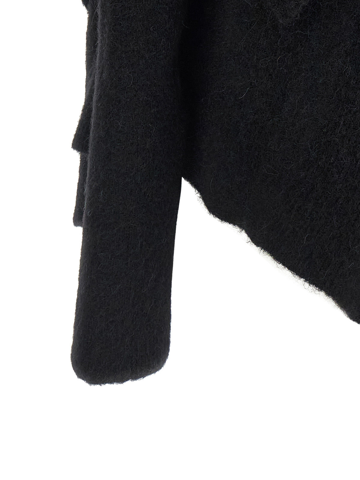 Rick Owens Black Marabou Women's Cardigan