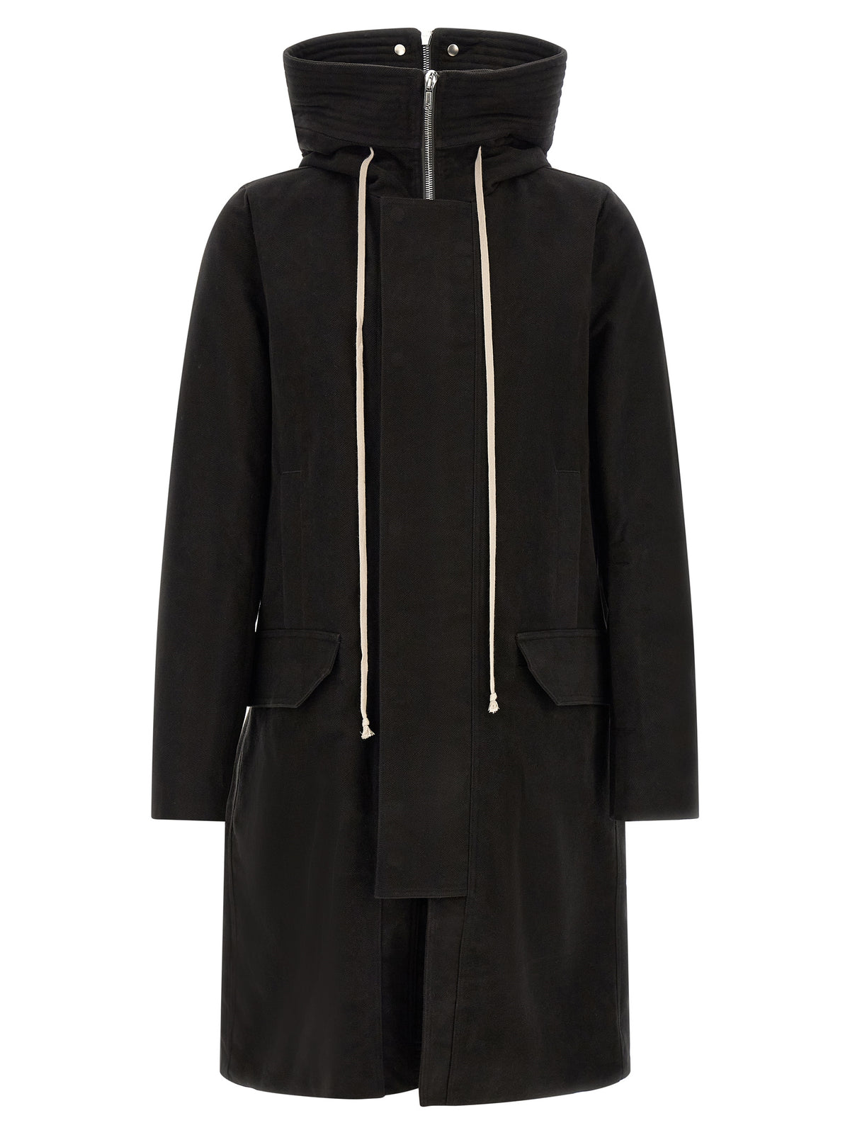 Rick Owens Black Cotton Men's Parka