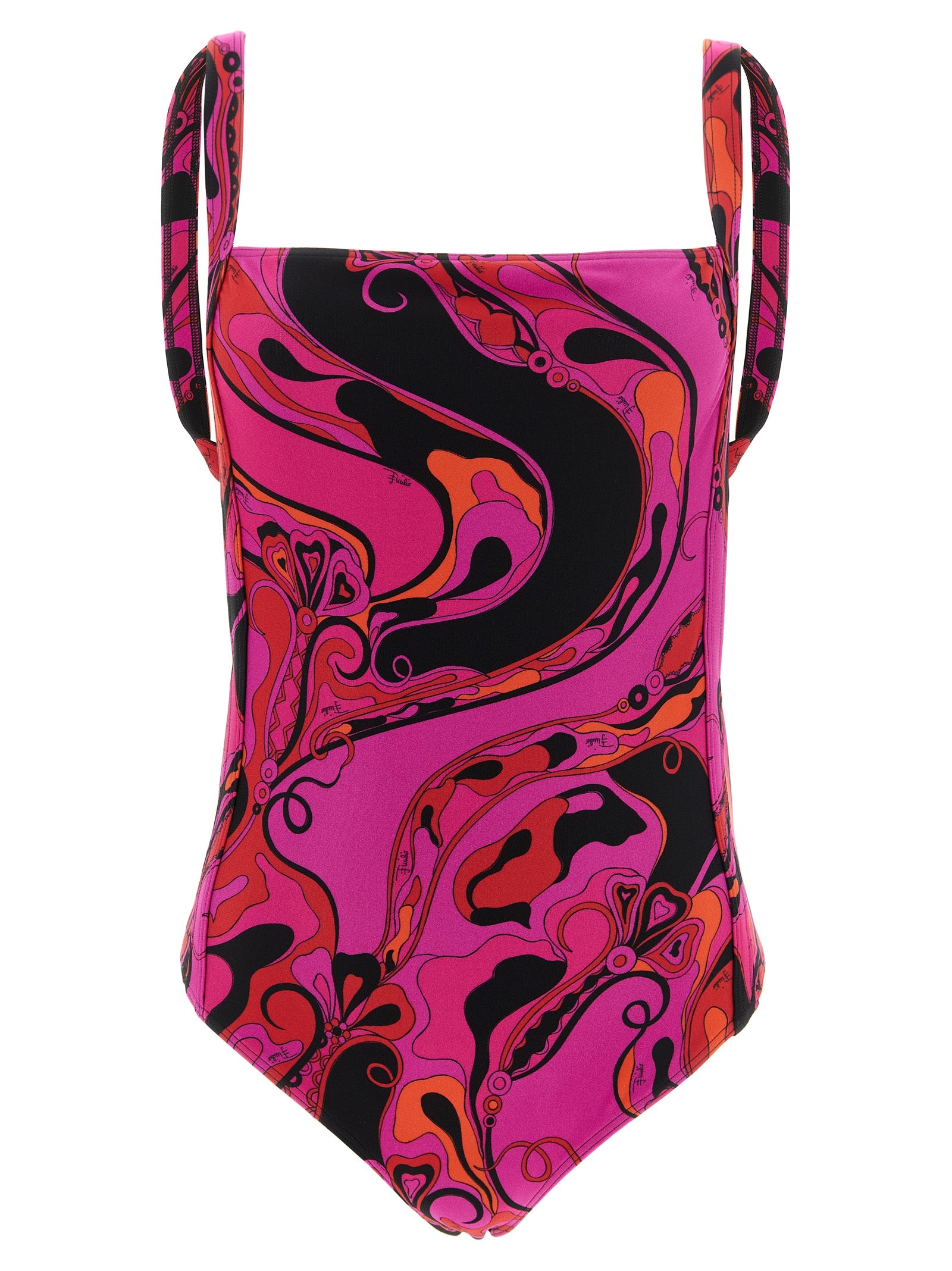 Emilio Pucci Fuchsia Polyamide One-Piece Women's Swimsuit