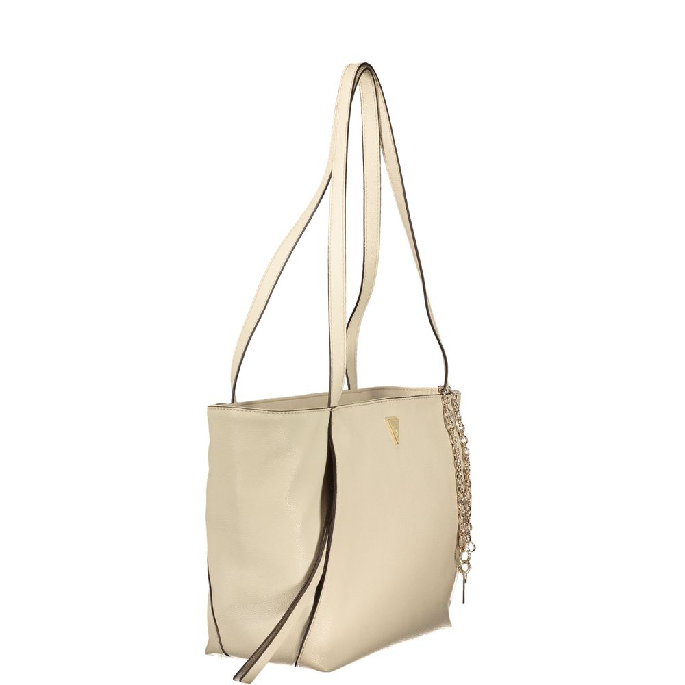 Guess Jeans Beige Polyurethane Women's Women's Bag