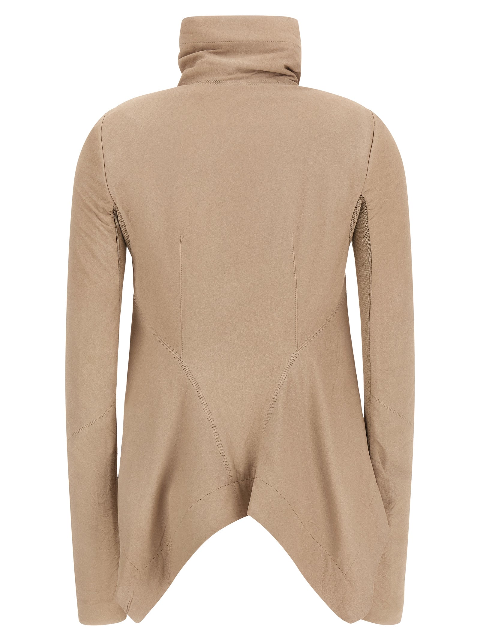 Rick Owens Beige Lamb Leather Leather Women's Jacket