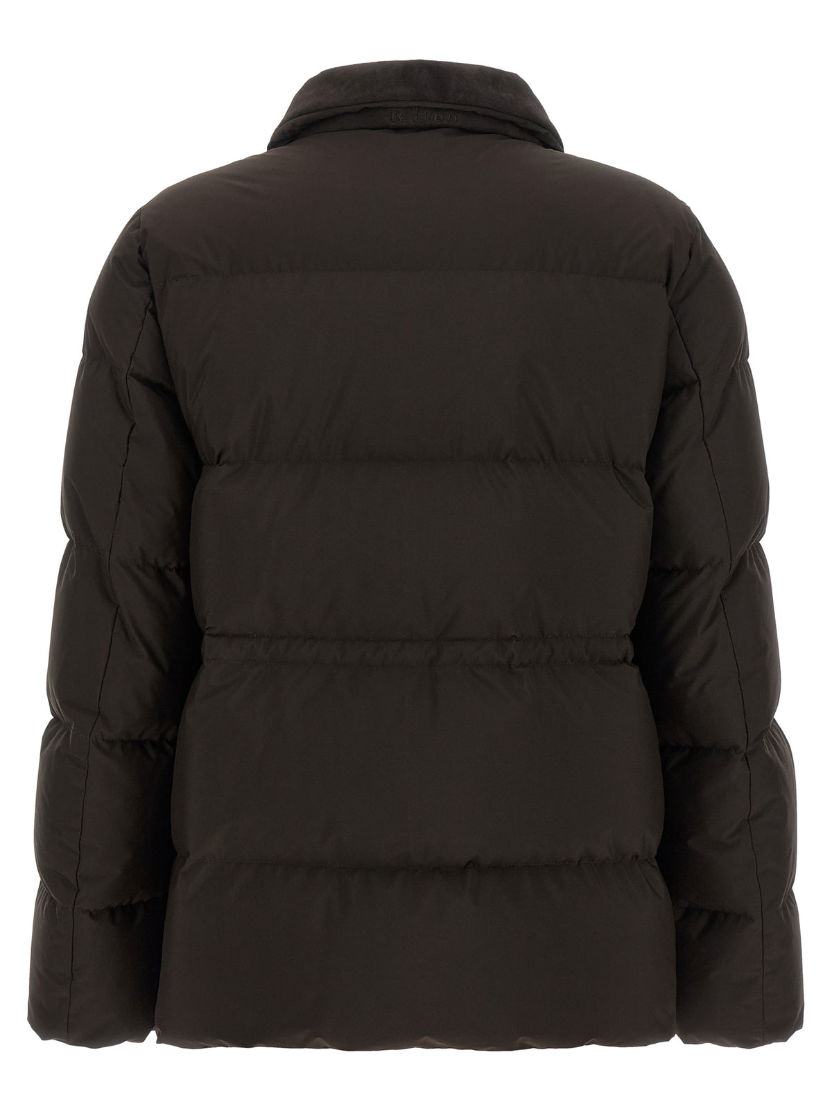 Kiton Brown Polyamide Full-Length Women's Jacket