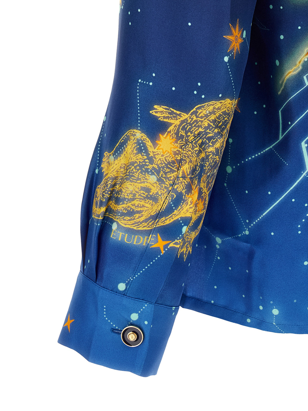 Casablanca Blue Silk Men's Blouse
