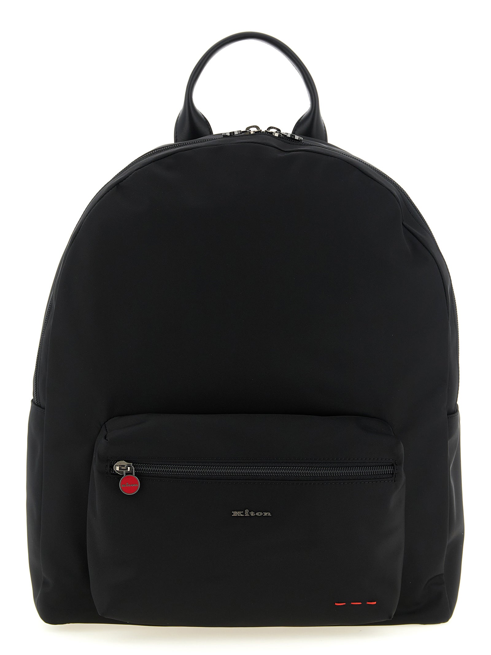 Kiton Black Polyamide Men's Backpack