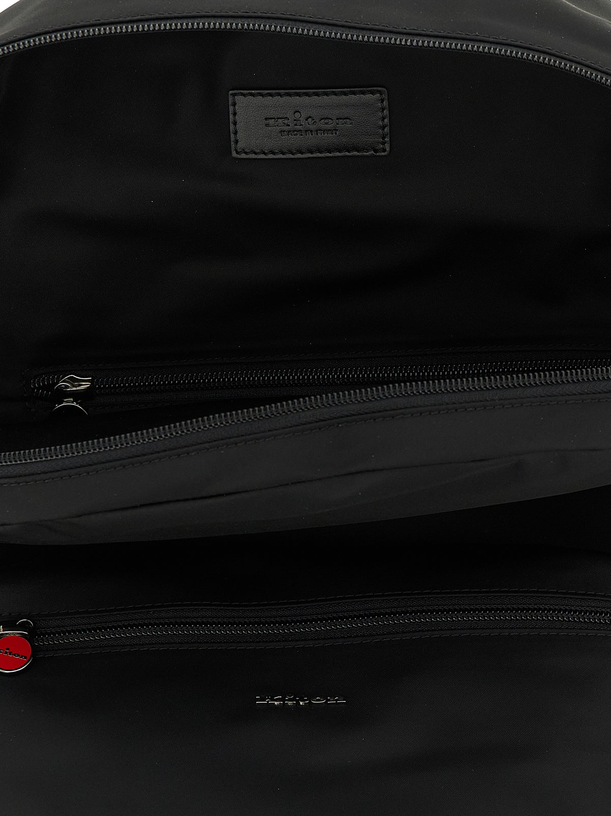 Kiton Black Polyamide Men's Backpack