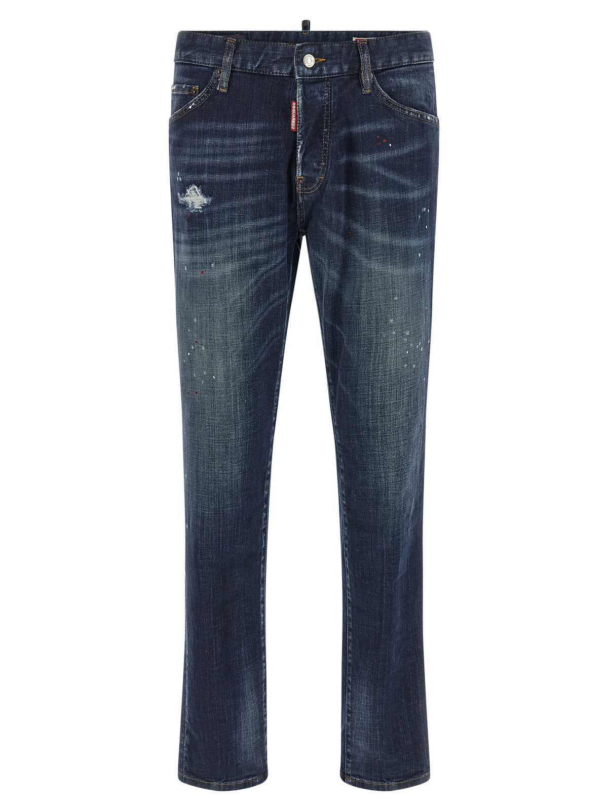 Dsquared² Blue Cotton Straight-Leg Men's Jeans