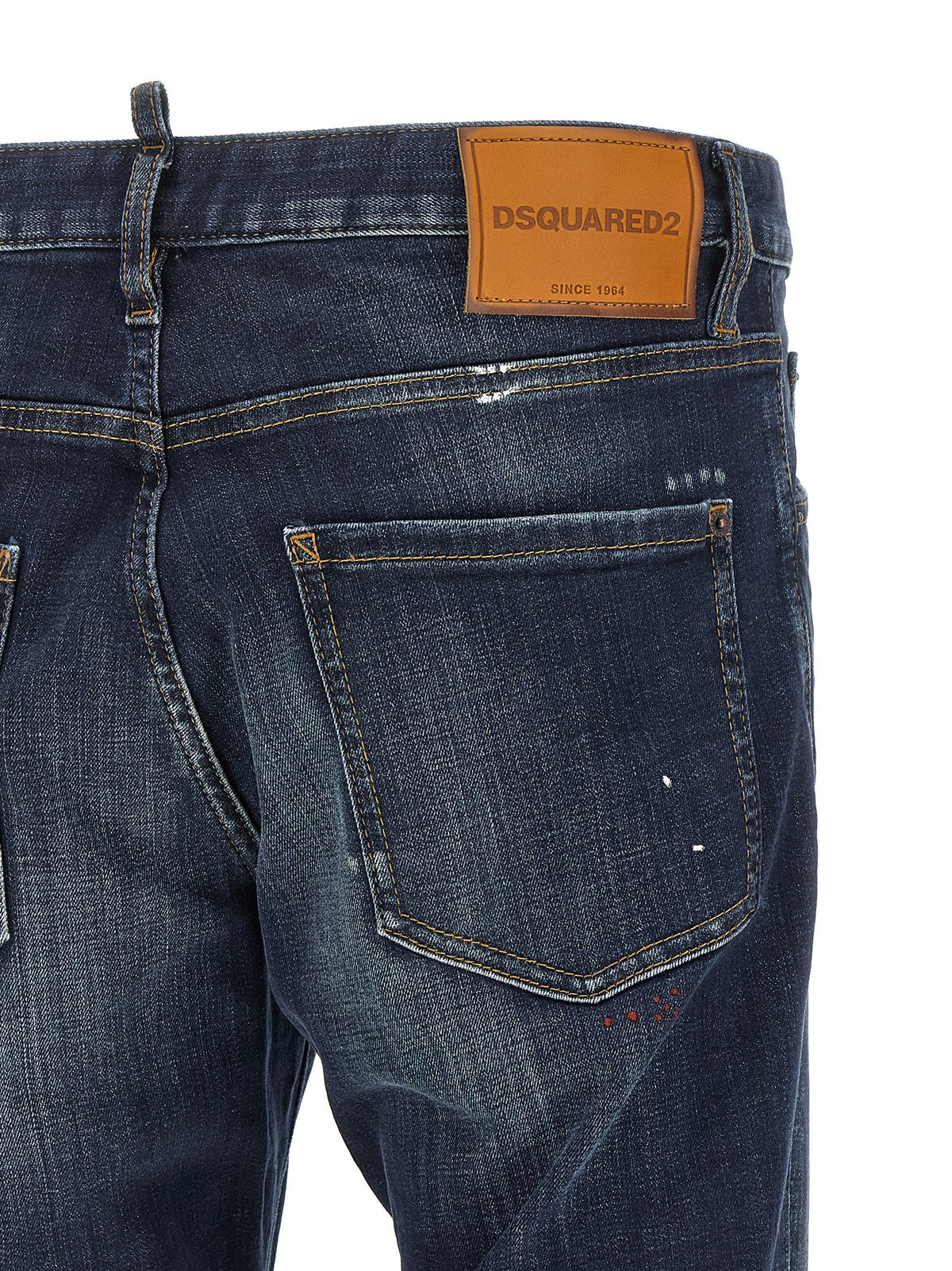 Dsquared² Blue Cotton Straight-Leg Men's Jeans