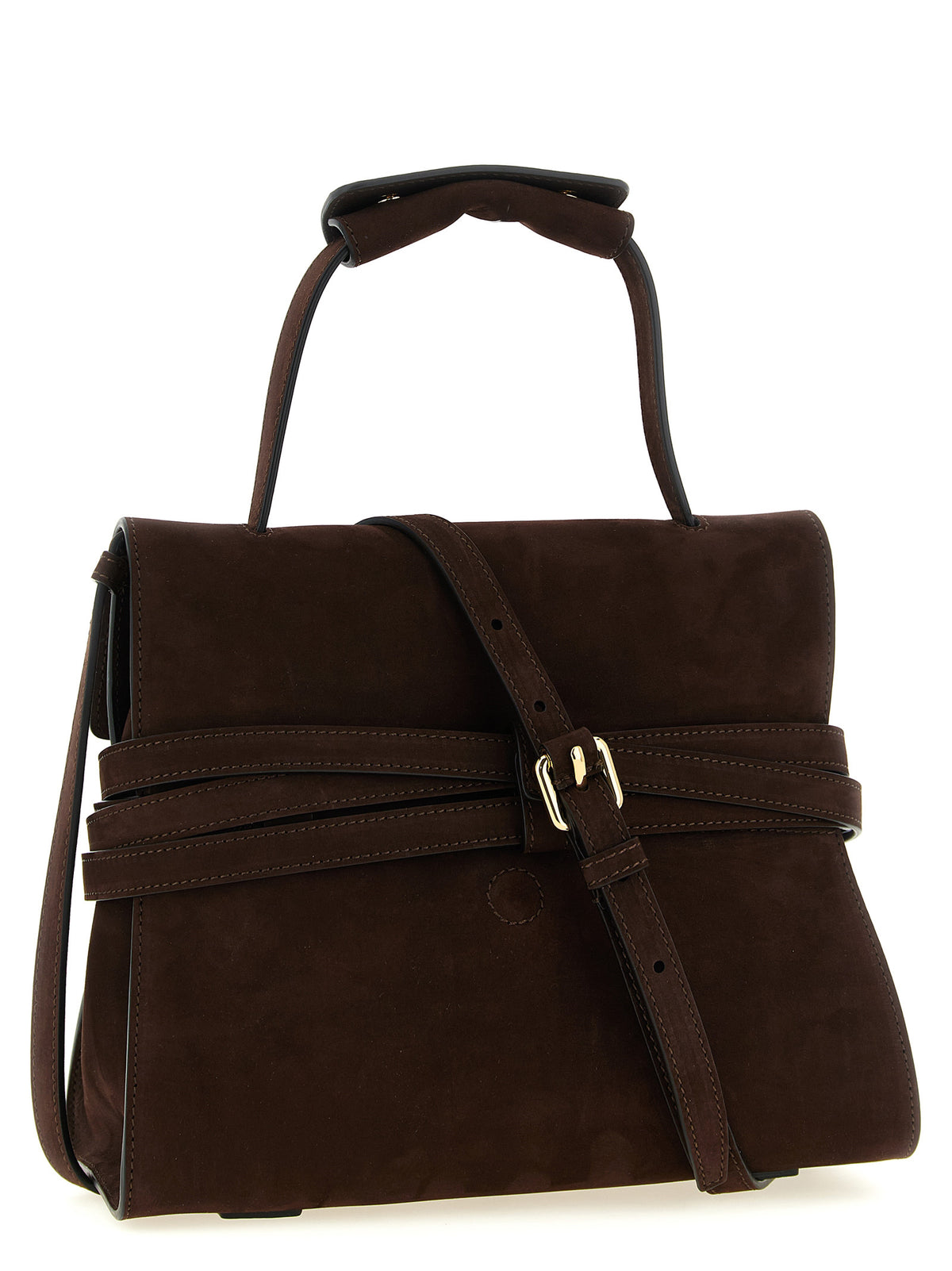 Moschino Brown Calfskin Women's Handbag
