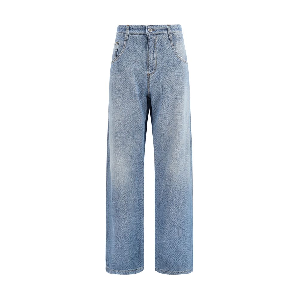 Ermanno Scervino Blue Cotton Relaxed Fit Women's Jeans