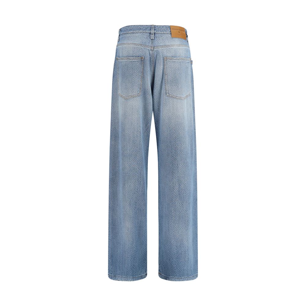 Ermanno Scervino Blue Cotton Relaxed Fit Women's Jeans