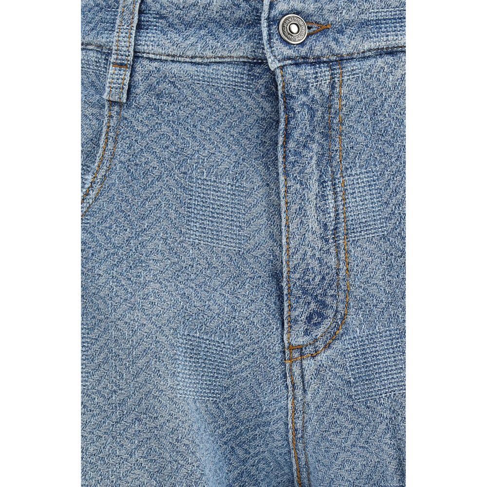 Ermanno Scervino Blue Cotton Relaxed Fit Women's Jeans