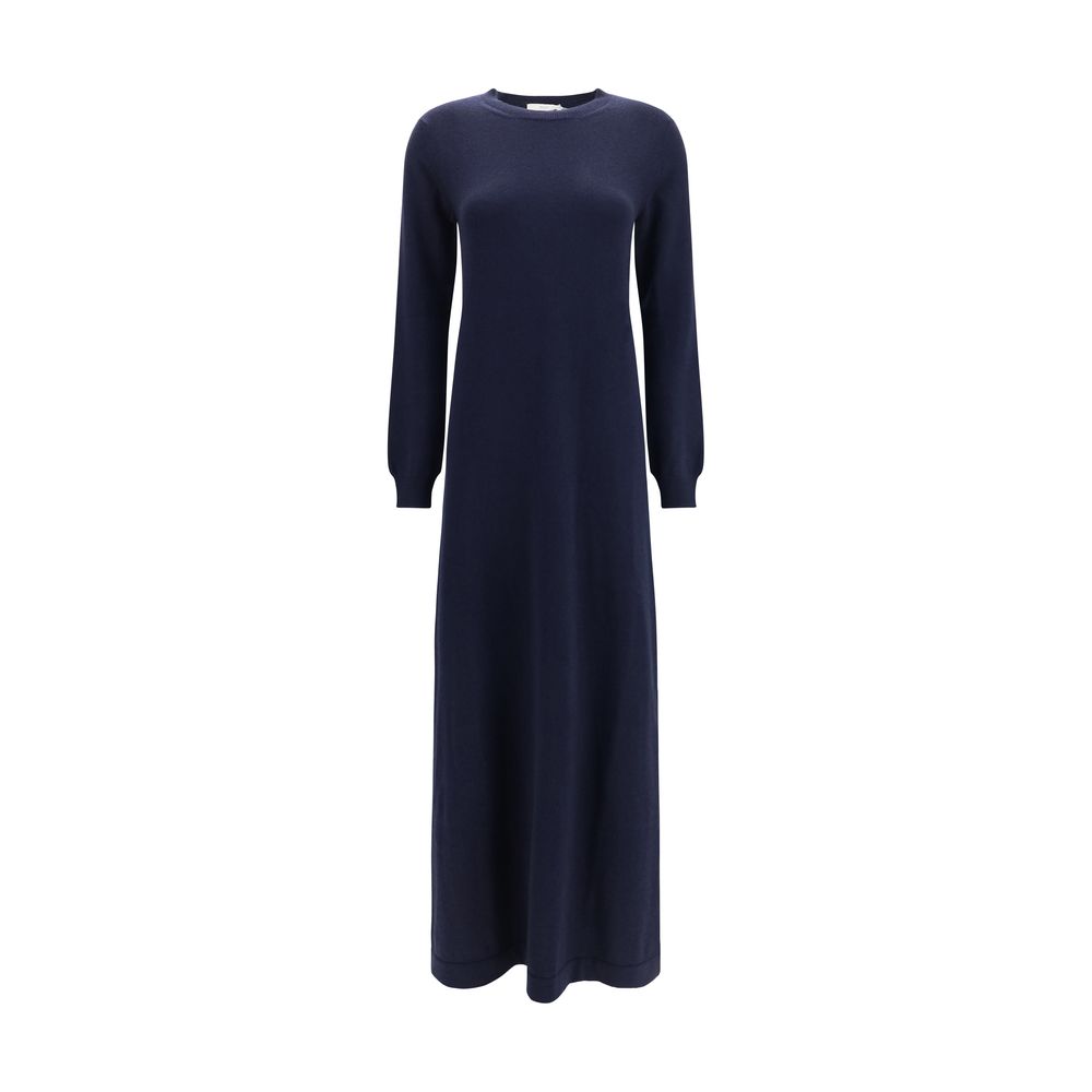 Malo Blue Cashmere Casual Women's Dress