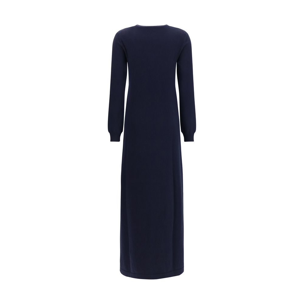 Malo Blue Cashmere Casual Women's Dress
