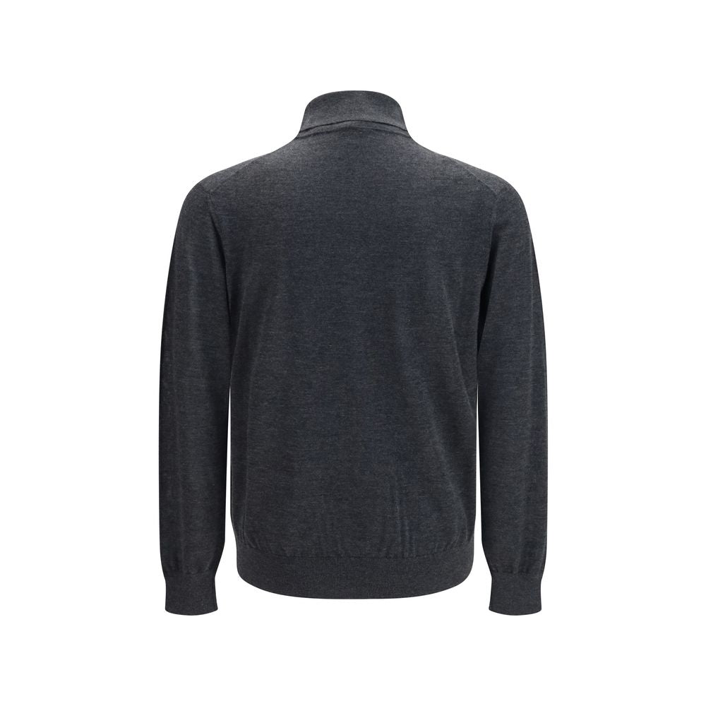 Giorgio Armani Gray Cashmere Men's Turtleneck