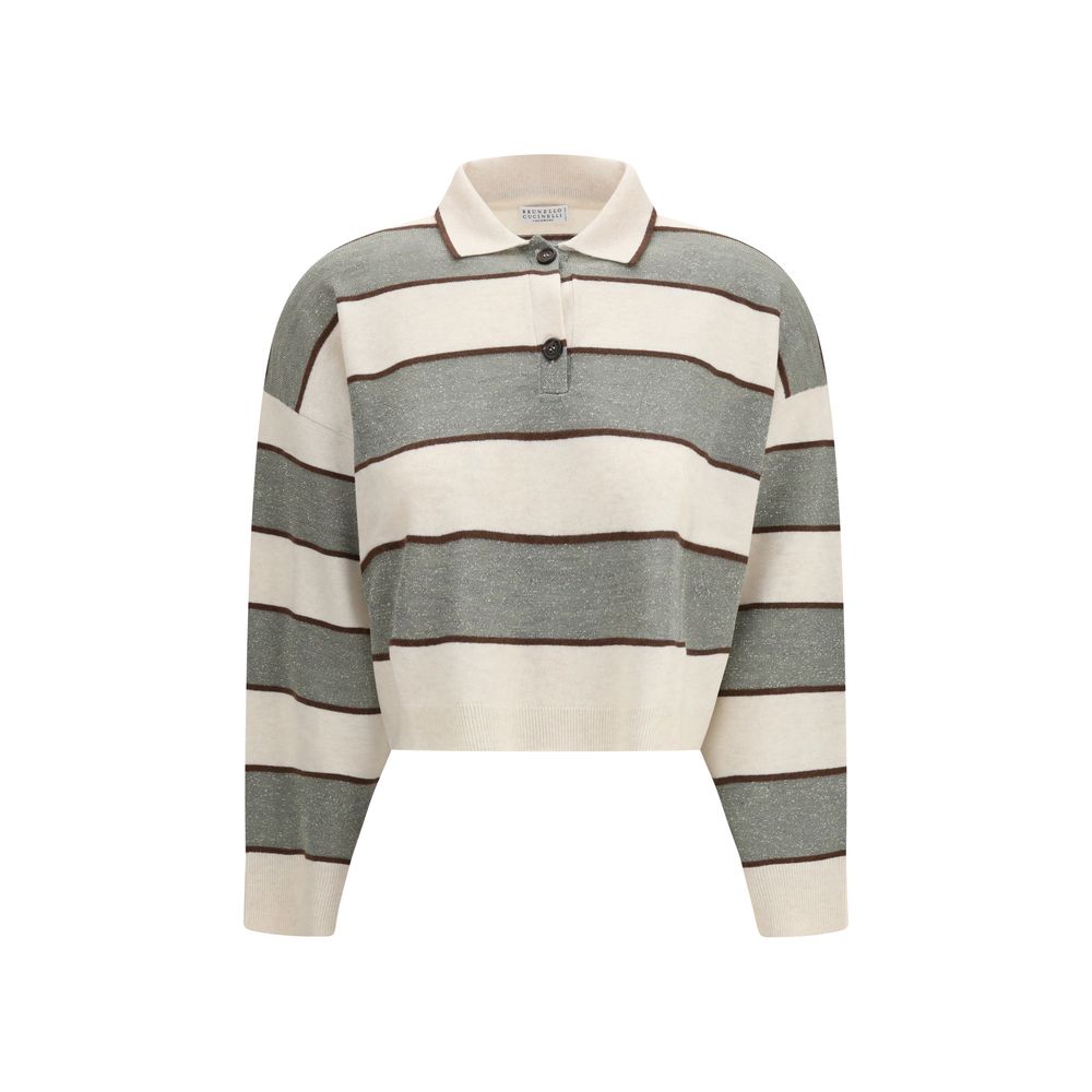 Brunello Cucinelli Multicolor Wool Oves Aries Women's T-Shirt