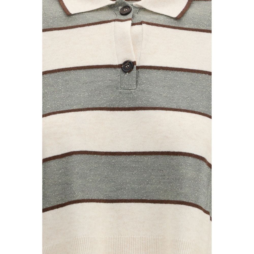 Brunello Cucinelli Multicolor Wool Oves Aries Women's T-Shirt