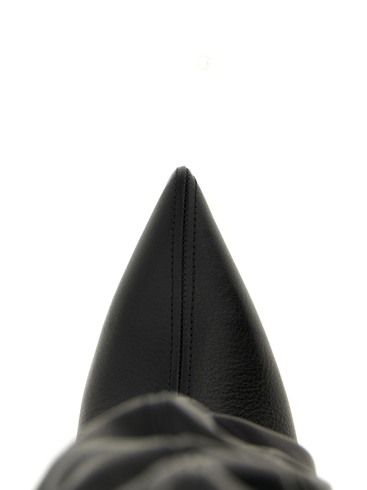 Balmain Black Calfskin Over The Women's Knee