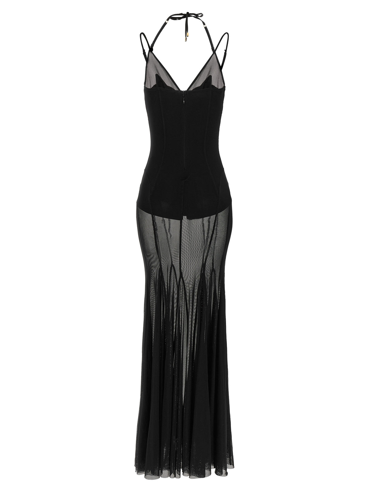 Elisabetta Franchi Black Polyamide Long Women's Dress