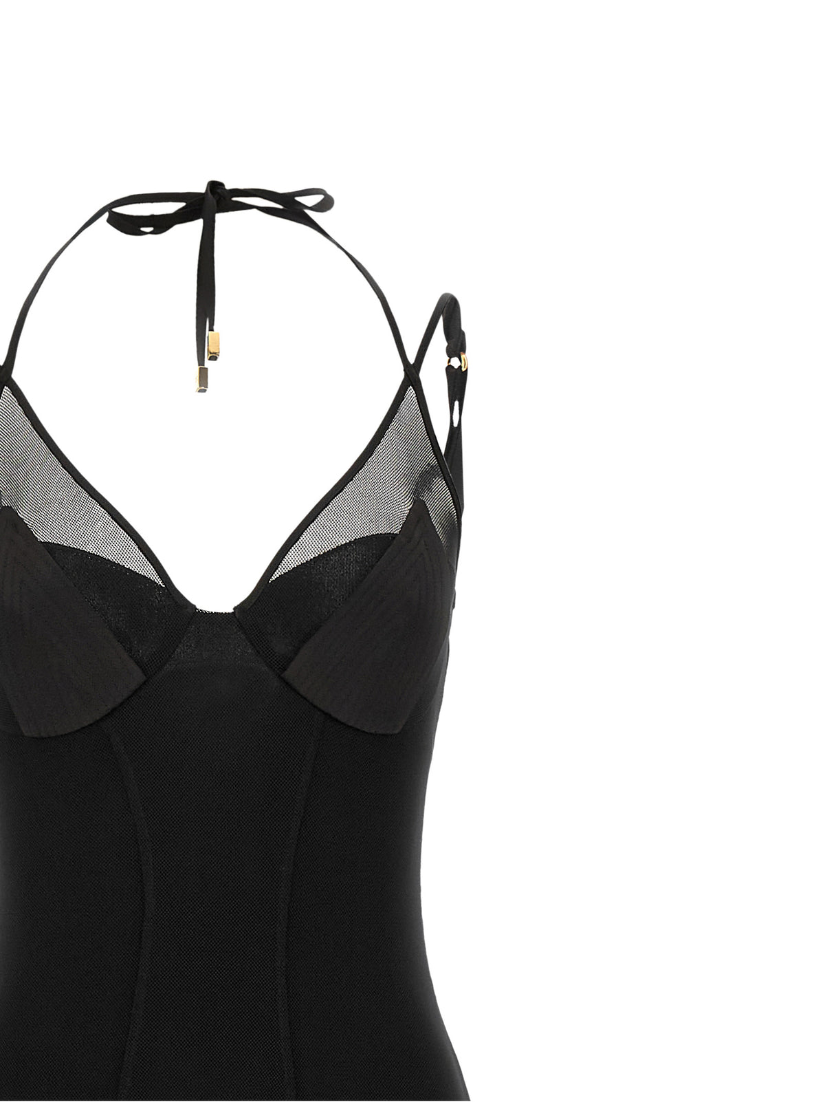 Elisabetta Franchi Black Polyamide Long Women's Dress