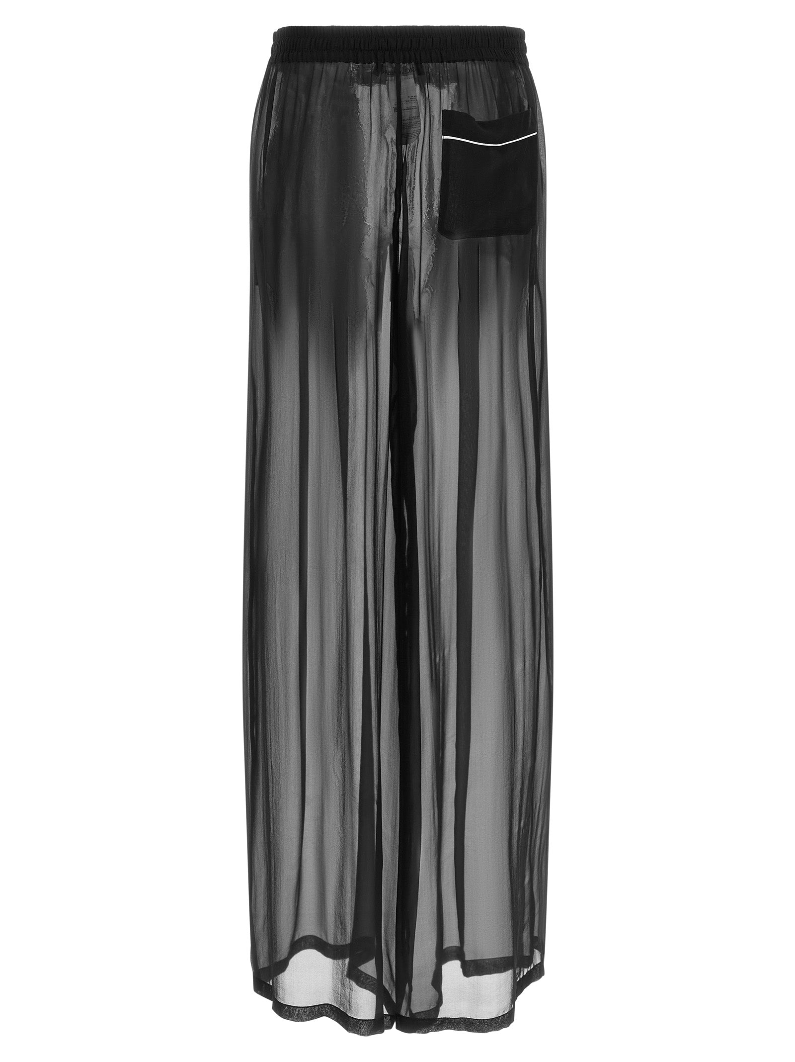 Dolce & Gabbana Black Silk Casual Women's Pants