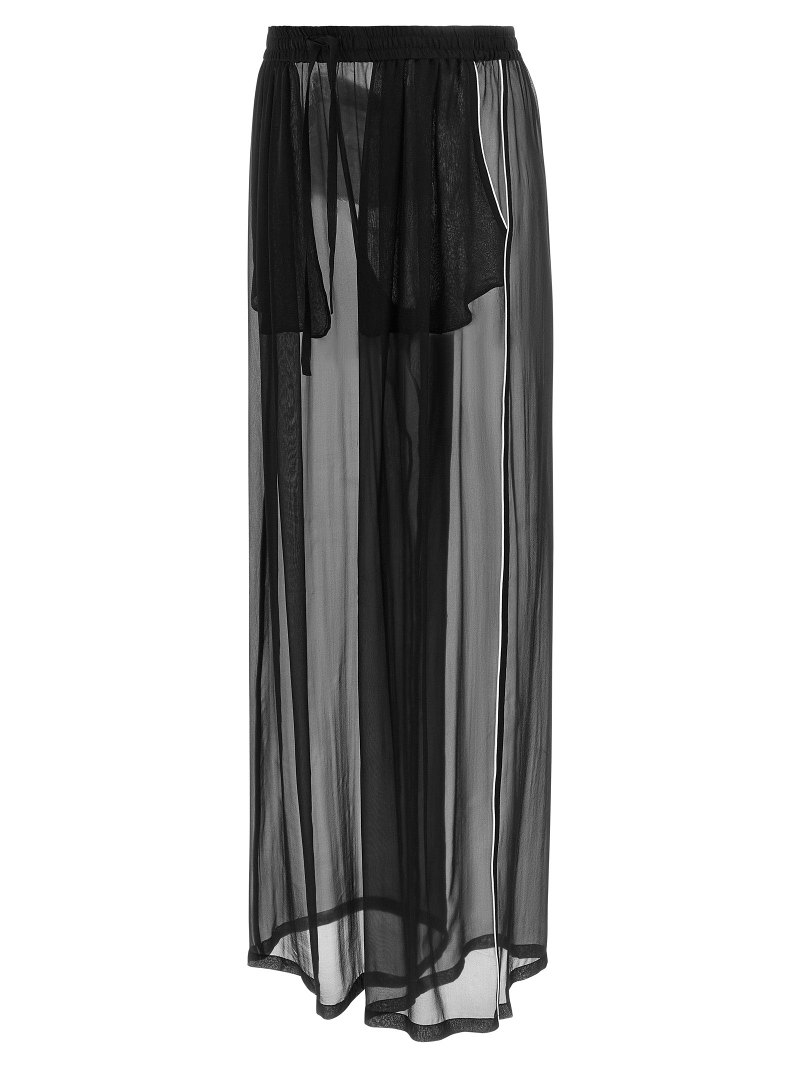 Dolce & Gabbana Black Silk Casual Women's Pants