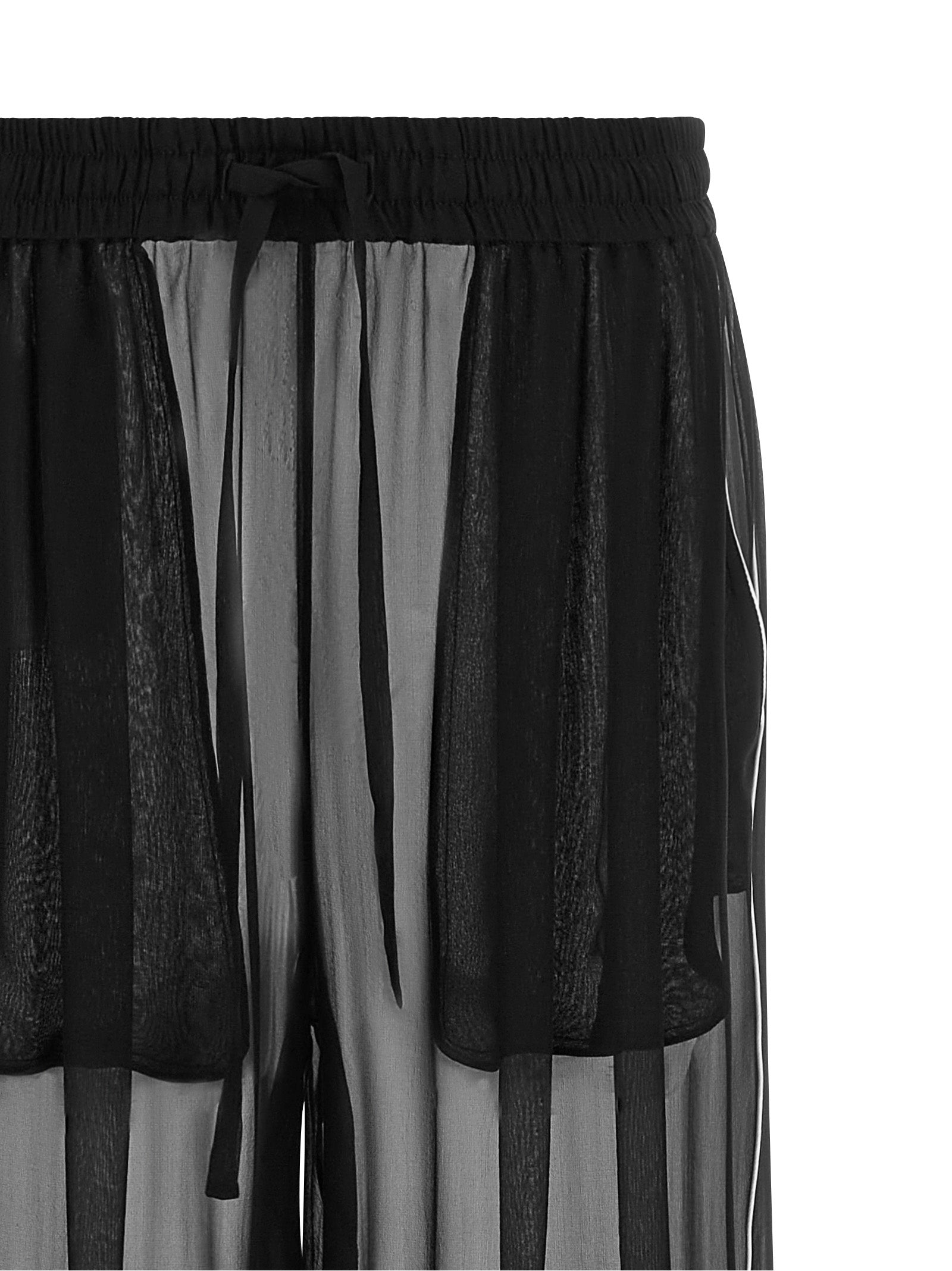 Dolce & Gabbana Black Silk Casual Women's Pants