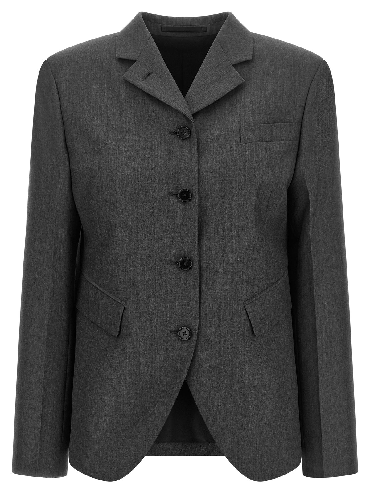 Jil Sander Gray Wool Women's Blazer