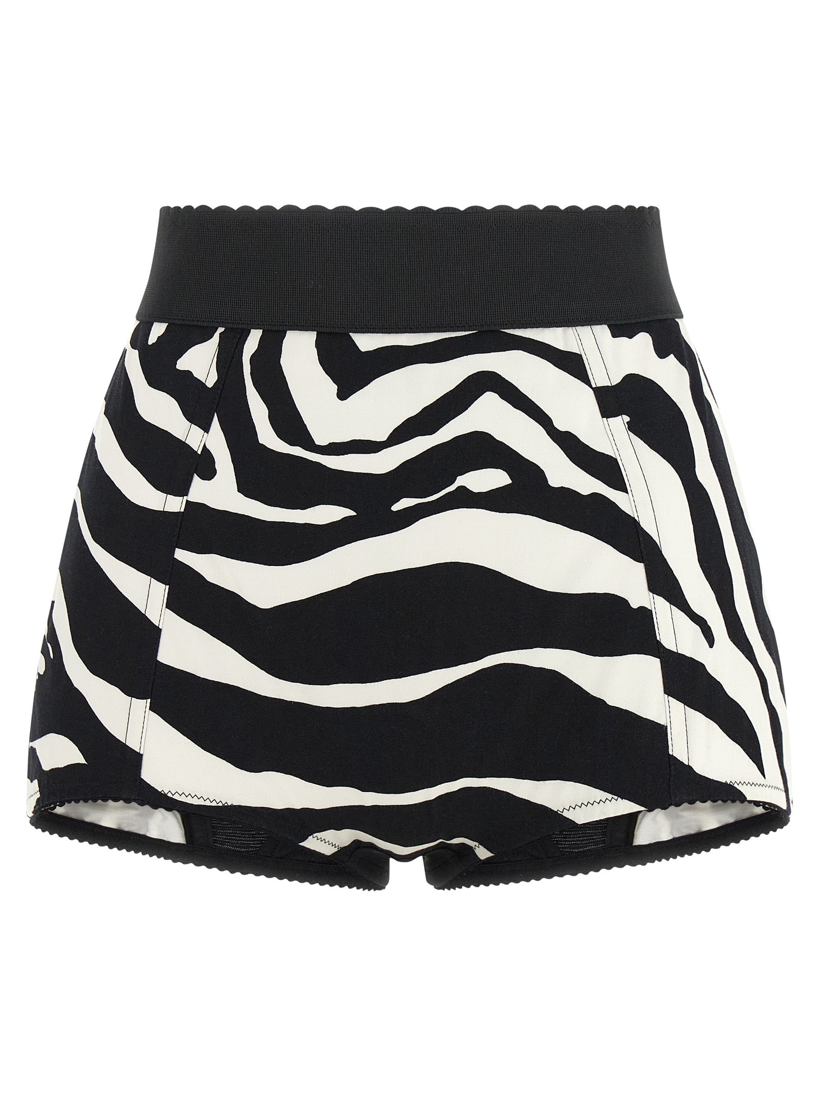 Dolce & Gabbana Bicolor Cotton Bermuda Women's Shorts