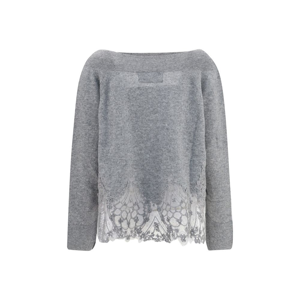 Ermanno Scervino Gray Cashmere Women's Sweater