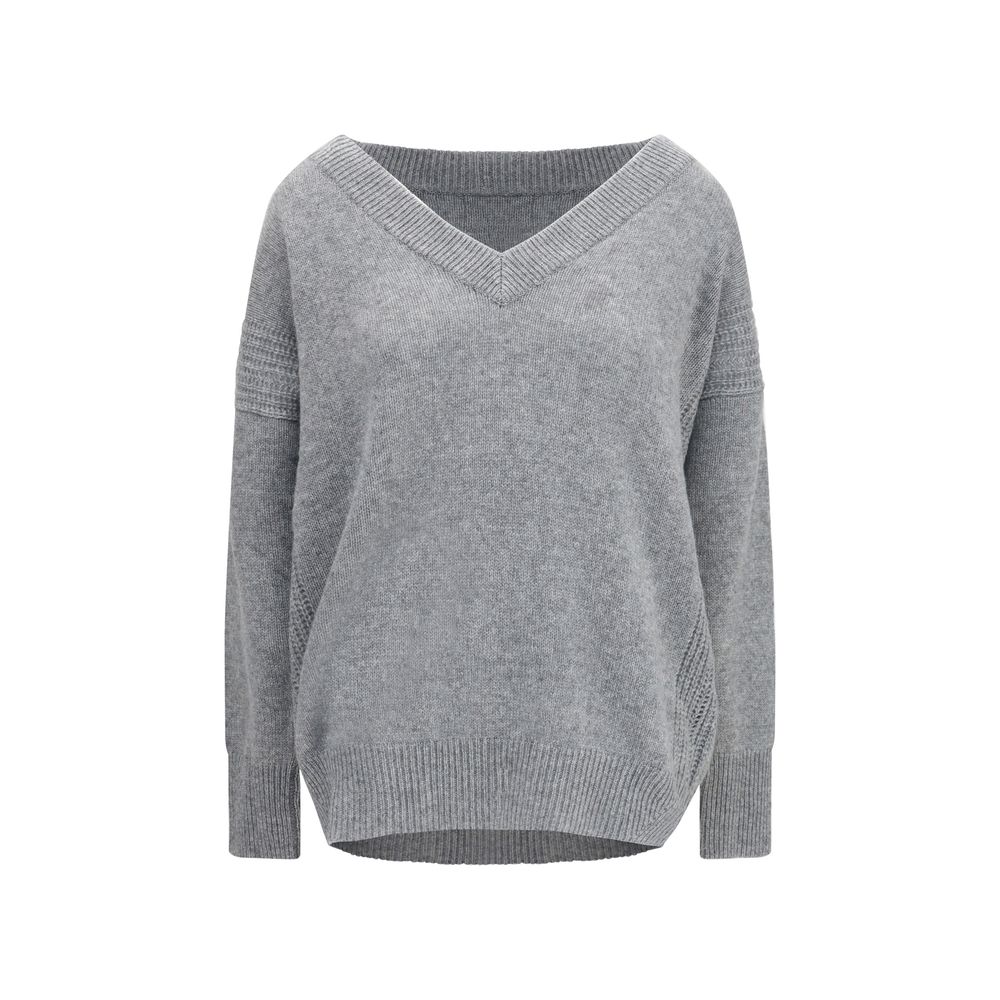 Ermanno Scervino Gray Cashmere Casual Women's Dress