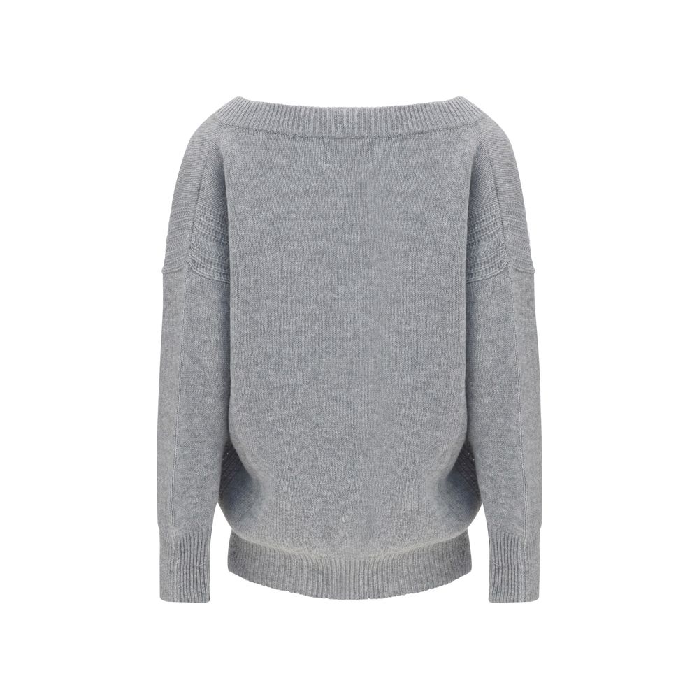 Ermanno Scervino Gray Cashmere Casual Women's Dress