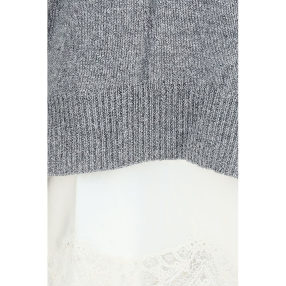 Ermanno Scervino Gray Cashmere Casual Women's Dress