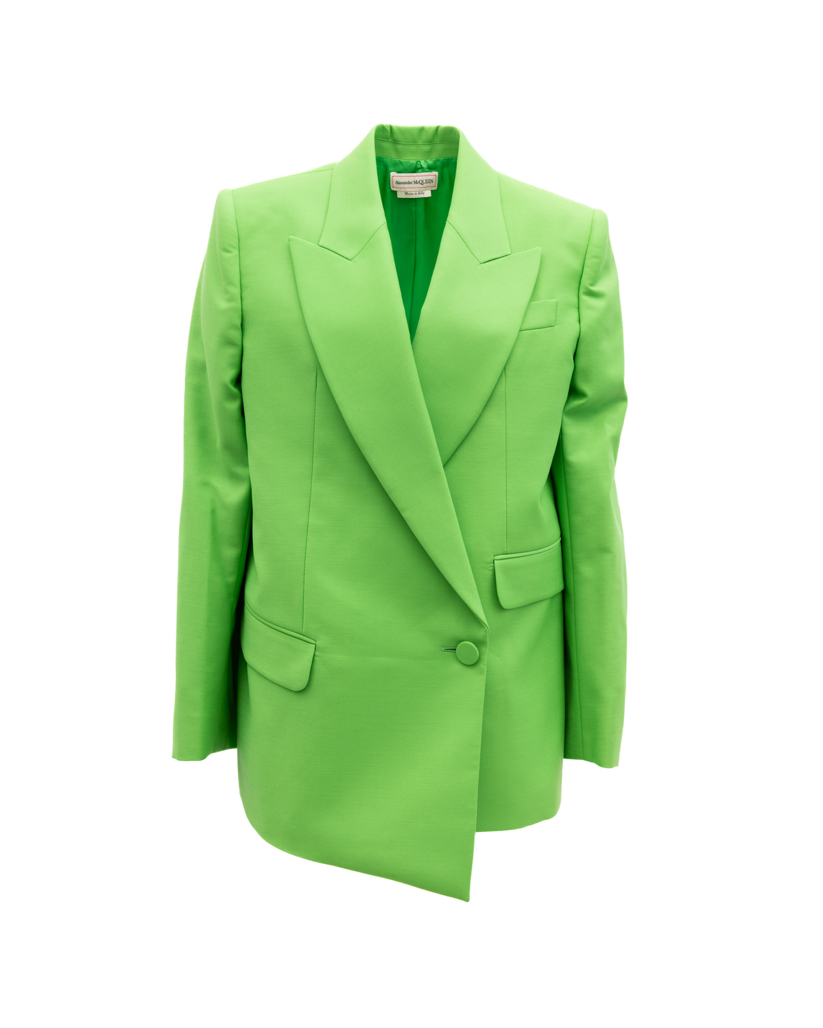 Alexander McQueen Green Women Wool Women's Blazer