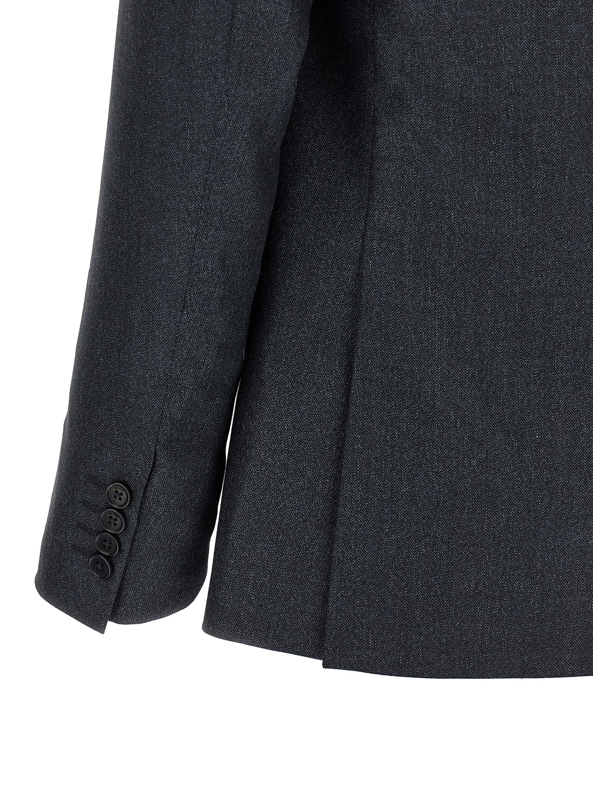 Pal Zileri Gray Polyester Two-Piece Men's Suit